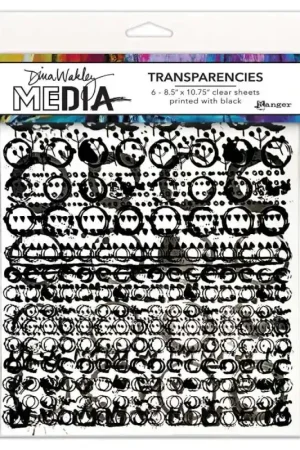Premium Dina Wakley MEdia Transparencies Pattern Play Set 2