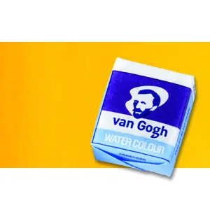 Acuarela Van Gogh en pastilla color amarillo indio, 244 Premium
