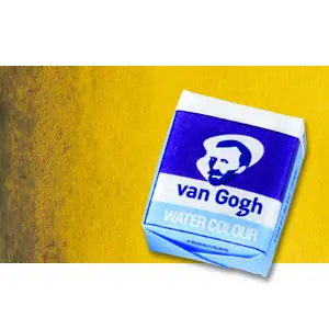 Garantía De Devolución De Dinero Acuarela Van Gogh en pastilla color verde amarillo azo, 296