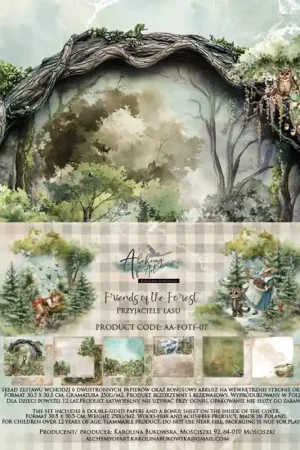 Alchemy of Art Kit de Papeles 30x30 - Amigos del Bosque Bestseller
