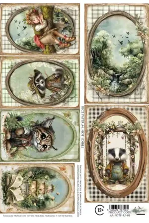 De Moda Papel de Arroz Amigos del Bosque - Alchemy of Art