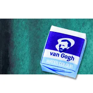 Acuarela Van Gogh en pastilla color verde ftalocianina, 675 Económico