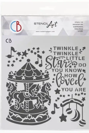 Oferta STENCIL CIAO BELLA 20x20 CM CAROUSEL