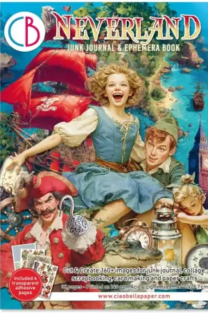 Junk Journal Ephemera NEVERLAND - Ciao Bella Edición Limitada