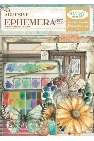 Stamperia ephemeras adhesivos Daisy Art Artesanal