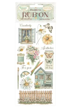 Envío Gratis Stamperia Rub-on Transferibles - Daisy Art Cottage