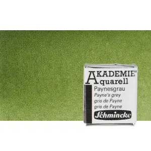 Acuarela Schmincke Akademie, Verde Oliva 554, 1/2 Godet. * Envío Exprés