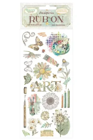 Stamperia Rub-on Transferibles - Daisy Art Life is Art live it in colour Ordenar Ahora Mismo