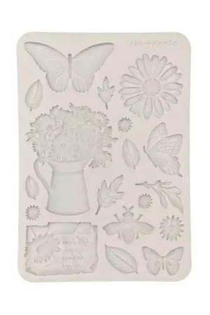 Stamperia Moldes de Silicona A5 Daisy and Butterfly Lujoso