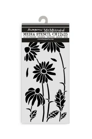 Stencil Stamperia Mix Media Art 25 x 12 cm. - Daisies Bestseller