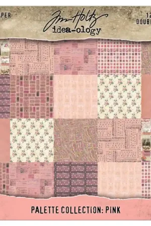 Tim Holtz - Kit de Papeles 30x30 Palette Collection Pink Súper Precio