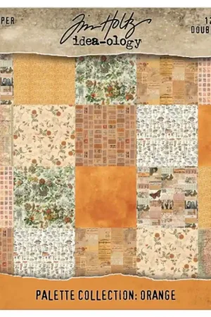 Envío Gratis Tim Holtz - Kit de Papeles 30x30 Palette Collection Orange