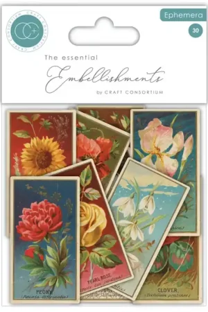 Compra Ahora Craft Consortium The Collector Ephemera Flowers