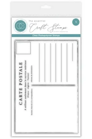 Moderno Sello acrílico The Collector Set Postcard Craft Consortium