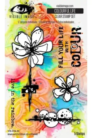 Novedad Sellos acrílicos Colourful Life A6 - Visible Image