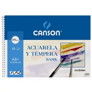 Basik Acuarela, Block 10 h., 370 gr., 32.5x46 cm. Original