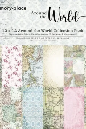 Rebajas Kit de papeles Around the World - Memory Place 30 x 30 cm.