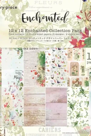 Original Kit de papeles Enchanted - Memory Place 30 x 30 cm.