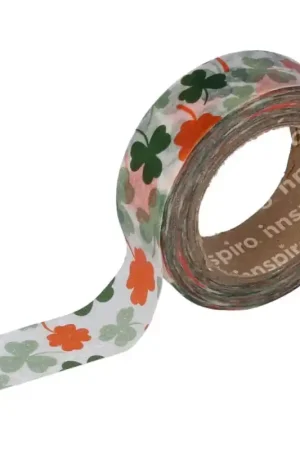 Cinta Washi Tape Trebol Tendencia