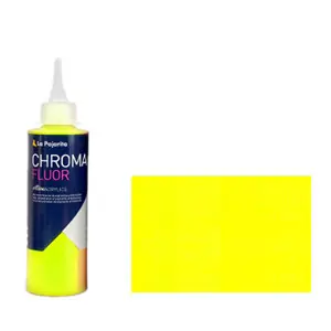 Profesional Acrílico La Pajarita Amarillo Chroma Fluor (200 ml.)
