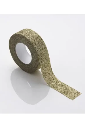 Cinta Washi Tape glitter dorado Máxima Calidad
