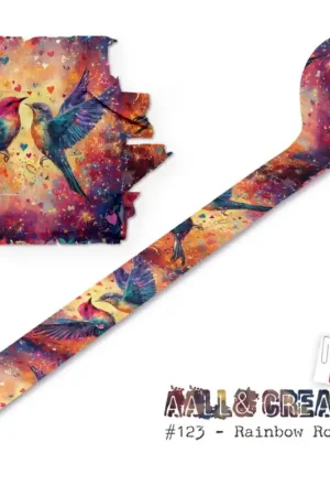 Washi Tape All and Create 25 mm. 10 m. Rainbow Romance Auténtico