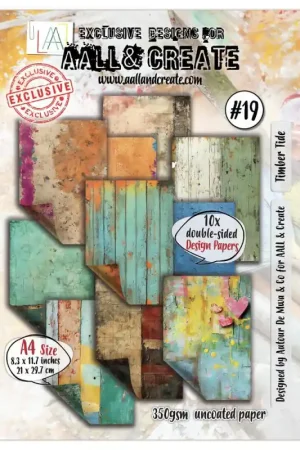 Kit de Papeles Aall and Create Treasure Trove A4 - Timber Tide Mayoreo