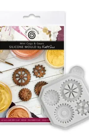 Cosmic Shimmer Moldes de Silicona Mini Cogs & Gears Precio Reducido