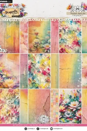 Compra Hoy Kit de Papeles Dragonfly Dreams Designer A4 Studio Light