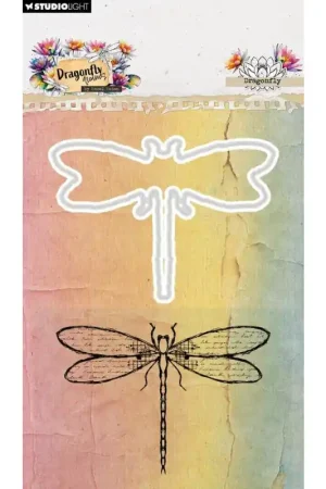 Alta Calidad Kit de Sello y Troquel Dragonfly Dreams collection Dragonfly - Studio Light