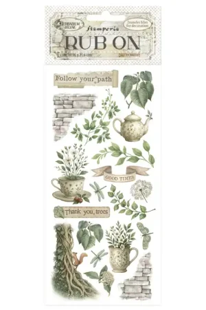 Stamperia Rub-on Transferibles - Herbarium Silvae Tea Time Súper Precio