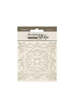 Lujoso Stamperia Decorative chips - Herbarium Silvae Frames