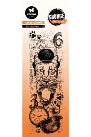 Bestseller Sello acrílico Grunge collection Cat Gentleman - Studio Light