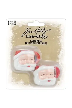 Idea-ology Tim Holtz Christmas Santa Mug Precio Bajo