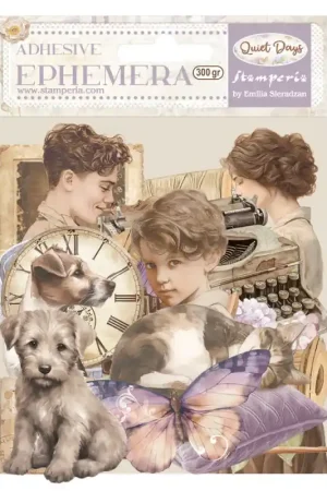Moderno Stamperia ephemeras adhesivos Quiet Days