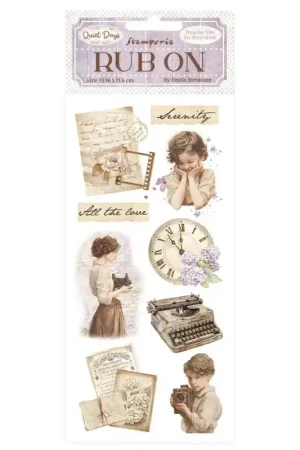 Stamperia Rub-on Transferibles - Quiet Days Vintage Treasures Oferta Limitada