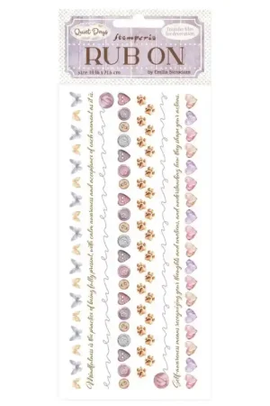 Stamperia Rub-on Transferibles - Quiet Days Cozy Borders De Moda