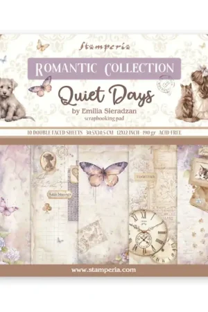 Stamperia - Kit de papeles de Scrapbooking de doble cara 30 x 30 cm. Quiet Days Venta Final