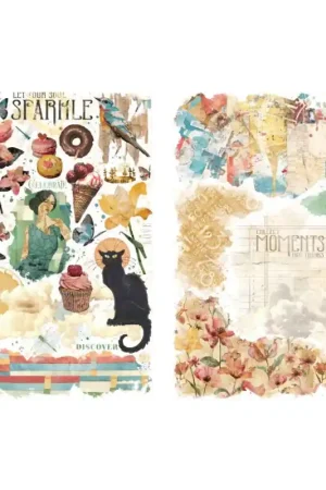 Bestseller Rub-on Transferibles Journaling Through Time - Graphic 45