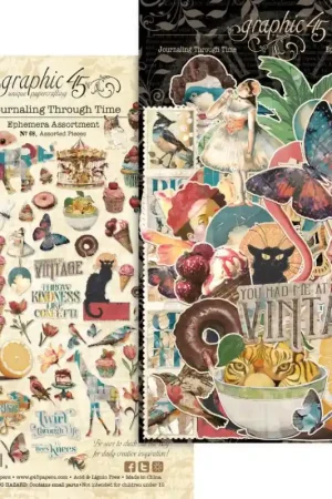 Kit de Die Cuts Journaling Through Time Ephemeras - Graphic 45 Comprar En Línea