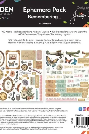 Oferta Limitada Kit de ephemeras  Remembering...  Arden