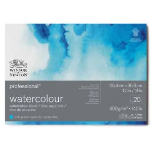 Bloc acuarela, 20 h, grano fino, 300 g, 25,4 x 35,6 cm, Winsor&Newton Ordenar Ahora Mismo