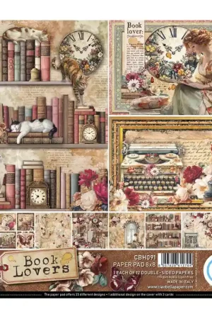 Ciao Bella Kit de Papeles 20 x 20 - Book Lovers Última Versión