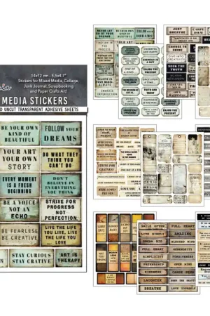 Kit de 10 hojas de Stickers Ciao Bella Kind THoughts Nuevo Modelo