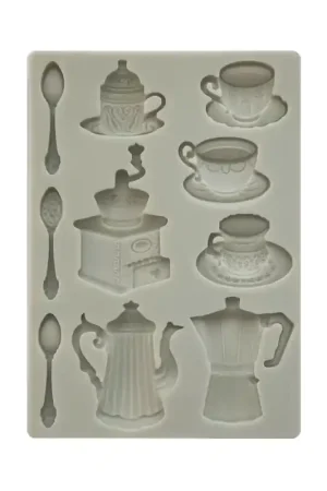 Máxima Calidad Moldes de Silicona A5 Coffee and Chocolate Cups by Cristina Radovan - Stamperia