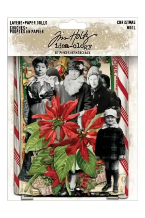 Nueva Colección Idea-Ology Tim Holtz Layers + Paper Dolls Christmas