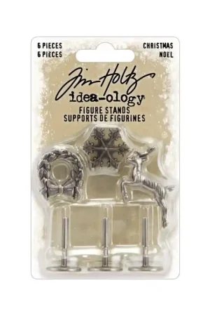 Tim Holtz Idea-Ology Christmas Metal Figure Stands Edición Limitada