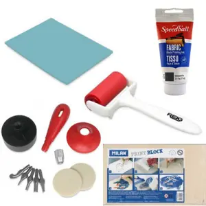 Imprescindible (Must-Have) Kit Completo Xilografía Textil