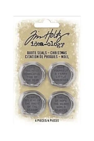 Lujoso Tim Holtz Idea-Ology Christmas Quote Seals