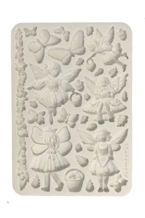 Promoción Exclusiva Stamperia Moldes de Silicona A5 Whispering Woods Fairies